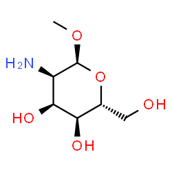 ChemSpider 2D Image | Methyl 2-amino-2-deoxy-alpha-D-allopyranoside | C7H15NO5