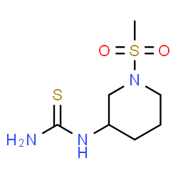 ChemSpider 2D Image | 1-[1-(Methylsulfonyl)-3-piperidinyl]thiourea | C7H15N3O2S2