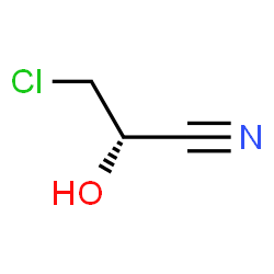 ChemSpider 2D Image | (2S)-3-Chloro-2-hydroxypropanenitrile | C3H4ClNO