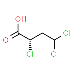 ChemSpider 2D Image | (2S)-2,4,4-Trichlorobutanoic acid | C4H5Cl3O2