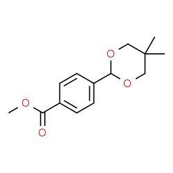 ChemSpider 2D Image | Methyl 4-(5,5-dimethyl-1,3-dioxan-2-yl)benzoate | C14H18O4
