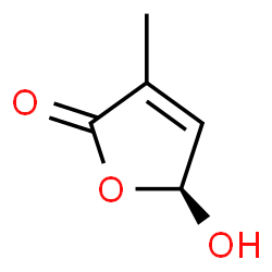 ChemSpider 2D Image | (5S)-5-Hydroxy-3-methyl-2(5H)-furanone | C5H6O3
