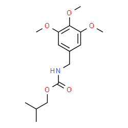 ChemSpider 2D Image | Isobutyl (3,4,5-trimethoxybenzyl)carbamate | C15H23NO5