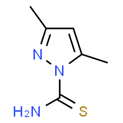 ChemSpider 2D Image | 3,5-Dimethyl-1-thiocarboxamidopyrazole | C6H9N3S
