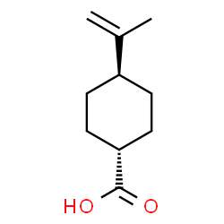 ChemSpider 2D Image | trans-4-Isopropenylcyclohexanecarboxylic acid | C10H16O2
