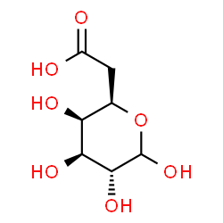 ChemSpider 2D Image | (5R)-5-(Carboxymethyl)-L-arabinopyranose | C7H12O7