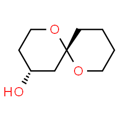 ChemSpider 2D Image | (4R,6S)-1,7-Dioxaspiro[5.5]undecan-4-ol | C9H16O3
