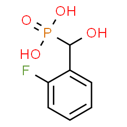 ChemSpider 2D Image | [(2-Fluorophenyl)(hydroxy)methyl]phosphonic acid | C7H8FO4P