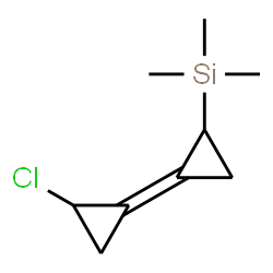 ChemSpider 2D Image | [(1Z)-2'-Chloro-1,1'-bi(cyclopropyliden)-2-yl](trimethyl)silane | C9H15ClSi
