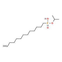 ChemSpider 2D Image | Isopropyl hydrogen (S)-12-tridecen-1-ylphosphonate | C16H33O3P