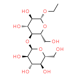 ChemSpider 2D Image | Ethyl 4-O-alpha-D-glucopyranosyl-beta-D-glucopyranoside | C14H26O11