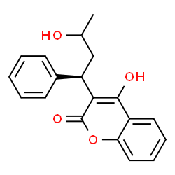 ChemSpider 2D Image | 4-Hydroxy-3-[(1R)-3-hydroxy-1-phenylbutyl]-2H-chromen-2-one | C19H18O4