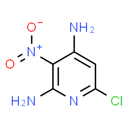 ChemSpider 2D Image | 6-Chloro-3-nitro-2,4-pyridinediamine | C5H5ClN4O2