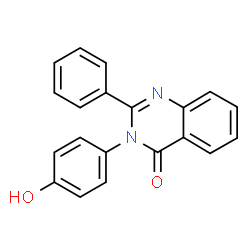 ChemSpider 2D Image | 3-(4-Hydroxyphenyl)-2-phenyl-4(3H)-quinazolinone | C20H14N2O2