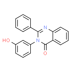 ChemSpider 2D Image | 3-(3-Hydroxyphenyl)-2-phenyl-4(3H)-quinazolinone | C20H14N2O2
