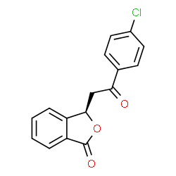 ChemSpider 2D Image | (3R)-3-[2-(4-Chlorophenyl)-2-oxoethyl]-2-benzofuran-1(3H)-one | C16H11ClO3