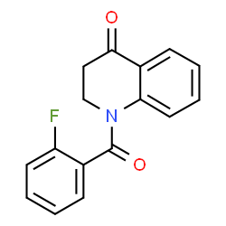 ChemSpider 2D Image | 1-(2-Fluorobenzoyl)-2,3-dihydro-4(1H)-quinolinone | C16H12FNO2