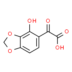 ChemSpider 2D Image | (4-Hydroxy-1,3-benzodioxol-5-yl)(oxo)acetic acid | C9H6O6