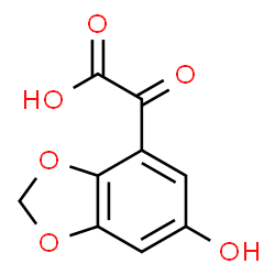 ChemSpider 2D Image | (6-Hydroxy-1,3-benzodioxol-4-yl)(oxo)acetic acid | C9H6O6
