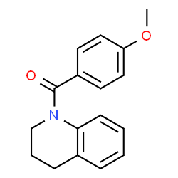ChemSpider 2D Image | 3,4-Dihydro-1(2H)-quinolinyl(4-methoxyphenyl)methanone | C17H17NO2