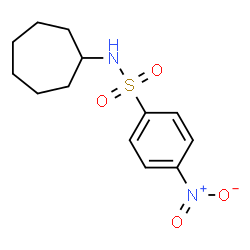 ChemSpider 2D Image | N-Cycloheptyl-4-nitrobenzenesulfonamide | C13H18N2O4S