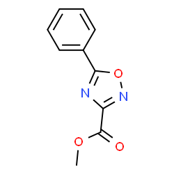 ChemSpider 2D Image | Methyl 5-phenyl-1,2,4-oxadiazole-3-carboxylate | C10H8N2O3