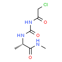 ChemSpider 2D Image | N~2~-[(Chloroacetyl)carbamoyl]-N-methyl-L-alaninamide | C7H12ClN3O3