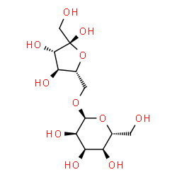 ChemSpider 2D Image | 6-O-alpha-D-Allopyranosyl-alpha-D-fructofuranose | C12H22O11