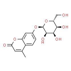 ChemSpider 2D Image | 4-Methyl-2-oxo-2H-chromen-7-yl alpha-D-allopyranoside | C16H18O8
