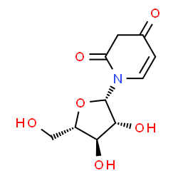 ChemSpider 2D Image | 1-(beta-L-Arabinofuranosyl)-2,4(1H,3H)-pyridinedione | C10H13NO6