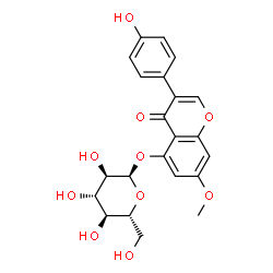 ChemSpider 2D Image | 3-(4-Hydroxyphenyl)-7-methoxy-4-oxo-4H-chromen-5-yl alpha-D-glucopyranoside | C22H22O10