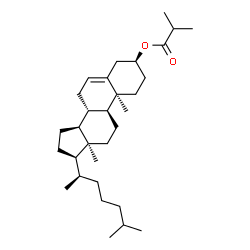 ChemSpider 2D Image | (3beta,10alpha,13alpha)-Cholest-5-en-3-yl 2-methylpropanoate | C31H52O2