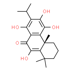ChemSpider 2D Image | (10alpha)-6,11,12,14-Tetrahydroxyabieta-5,8,11,13-tetraen-7-one | C20H26O5