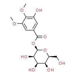 ChemSpider 2D Image | 1-O-(3-Hydroxy-4,5-dimethoxybenzoyl)-beta-L-talopyranose | C15H20O10
