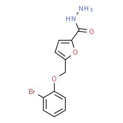 ChemSpider 2D Image | 5-[(2-Bromophenoxy)methyl]-2-furohydrazide | C12H11BrN2O3