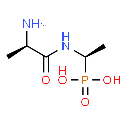 ChemSpider 2D Image | N-[(1R)-1-Phosphonoethyl]-D-alaninamide | C5H13N2O4P