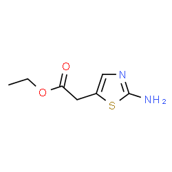 ChemSpider 2D Image | ethyl 2-(2-aminothiazol-5-yl)acetate | C7H10N2O2S