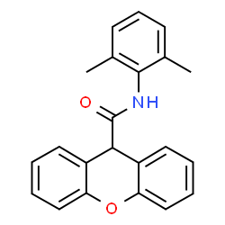 ChemSpider 2D Image | N-(2,6-Dimethylphenyl)-9H-xanthene-9-carboxamide | C22H19NO2