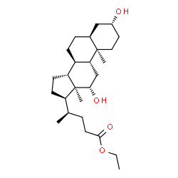 ChemSpider 2D Image | Ethyl (3beta,5beta,9beta,10alpha,12alpha,13alpha,14beta)-3,12-dihydroxycholan-24-oate | C26H44O4