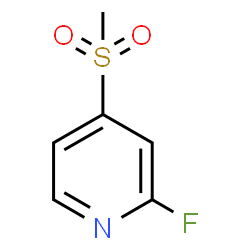 ChemSpider 2D Image | 2-Fluoro-4-(methylsulfonyl)pyridine | C6H6FNO2S