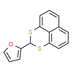 ChemSpider 2D Image | 2-(Naphtho[1,8-de][1,3]dithiin-2-yl)furan | C15H10OS2
