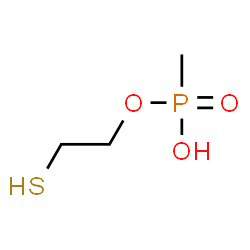 ChemSpider 2D Image | 2-Sulfanylethyl hydrogen methylphosphonate | C3H9O3PS