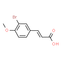 ChemSpider 2D Image | 3-(3-Bromo-4-methoxyphenyl)acrylic acid | C10H9BrO3