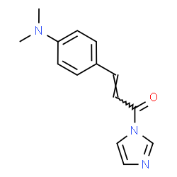 ChemSpider 2D Image | (2E)-3-[4-(Dimethylamino)phenyl]-1-(1H-imidazol-1-yl)-2-propen-1-one | C14H15N3O