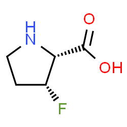 ChemSpider 2D Image | (3R)-3-Fluoro-L-proline | C5H8FNO2