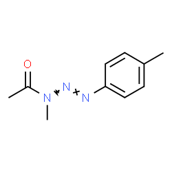 ChemSpider 2D Image | 1-[(2E)-1-Methyl-3-(4-methylphenyl)-2-triazen-1-yl]ethanone | C10H13N3O