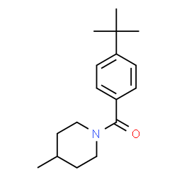 ChemSpider 2D Image | (4-Methyl-1-piperidinyl)[4-(2-methyl-2-propanyl)phenyl]methanone | C17H25NO