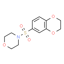 ChemSpider 2D Image | 4-(2,3-Dihydro-1,4-benzodioxin-6-ylsulfonyl)morpholine | C12H15NO5S