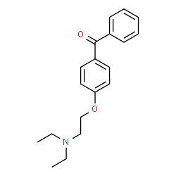 ChemSpider 2D Image | 4-(2-(Diethylamino)ethoxy)benzophenone | C19H23NO2