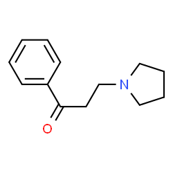 ChemSpider 2D Image | 1-Phenyl-3-(pyrrolidin-1-yl)propan-1-on | C13H17NO